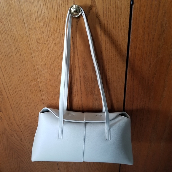 Rachel Zoe Off White Shoulder Bag W Hidden Double Magnetic Closure - Picture 4 of 8